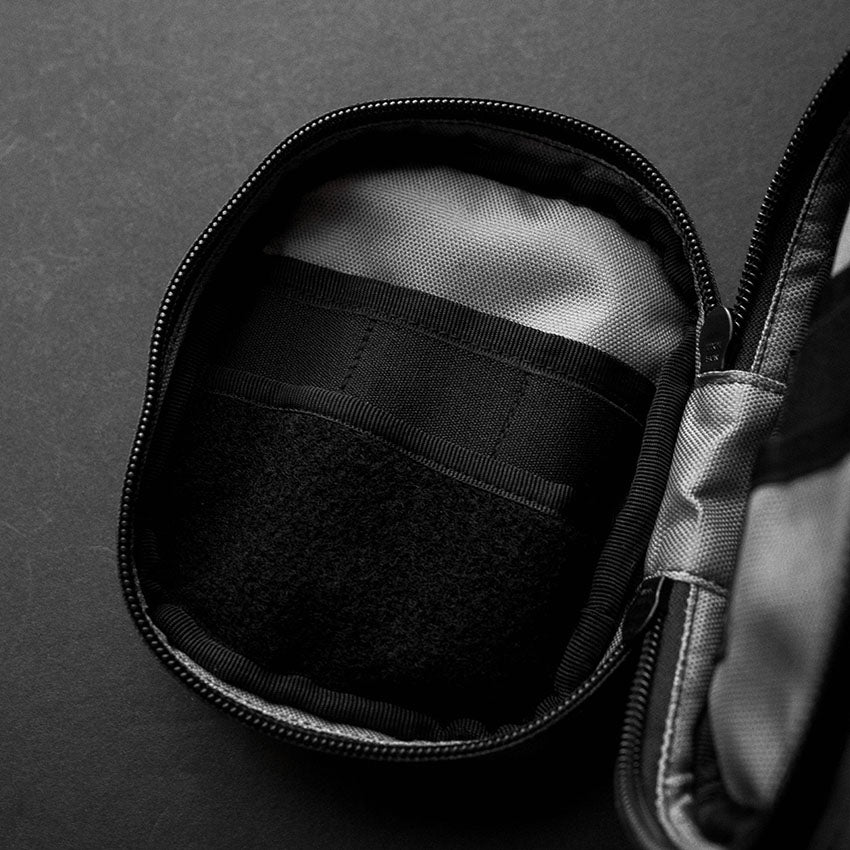 Coin Pouch:  Monochrome Grey Pattern