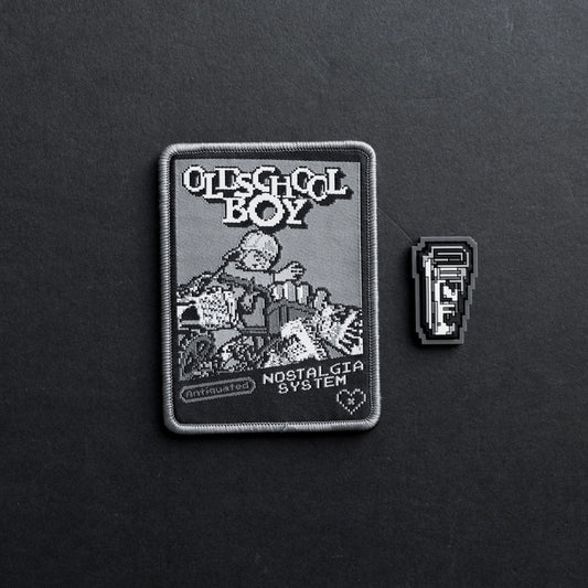 Old School Boy GreyScale