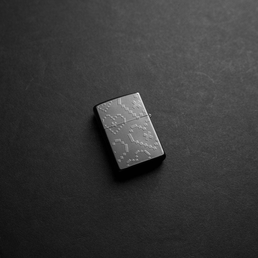 Black Printed Multi Heart Lighter Case