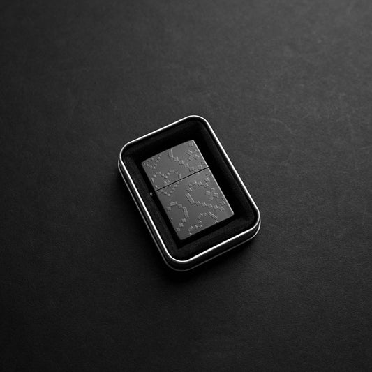 Black Printed Multi Heart Lighter Case